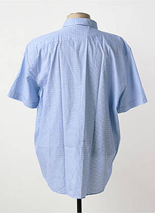 Chemise manches courtes imprimé carreaux bleu CAPTEN homme