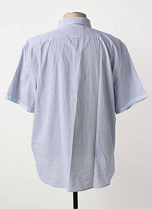 Chemise manches courtes imprimé fantaisie bleu CAPTEN homme