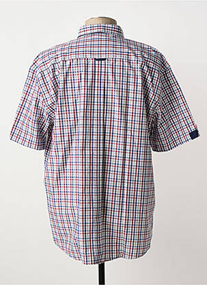 Chemise manches courtes imprimé carreaux bleu CAP 10 TEN homme