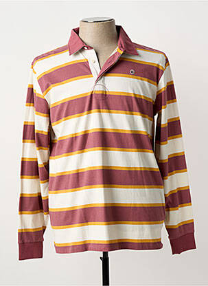 Polo manches longues manches longues violet SERGE BLANCO homme