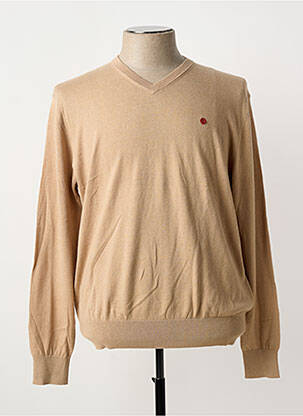 Pull manches longues manches longues marron SERGE BLANCO homme