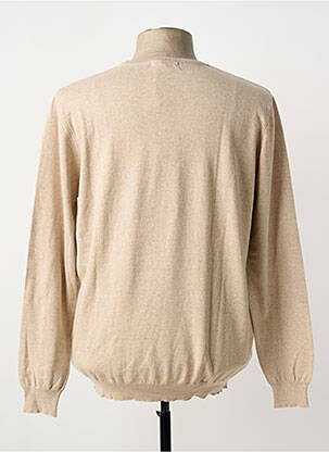 Pull col rond manches longues beige BEST GUEST homme