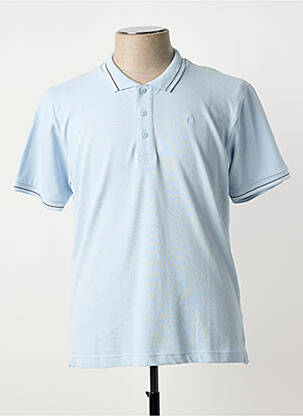 Polo stretch manches courtes bleu CONTE OF FLORENCE homme
