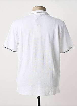 Polo stretch manches courtes blanc CONTE OF FLORENCE homme
