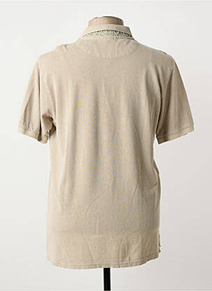 Polo coupe cintrée manches courtes beige BOB homme