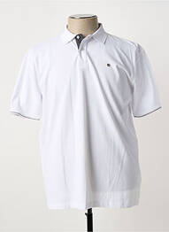 Polo coupe droite manches courtes blanc SERGE BLANCO homme