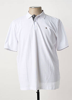 Polo coupe droite manches courtes blanc SERGE BLANCO homme