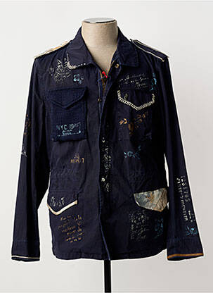 Parka manches longues sans capuche bleu BOB femme