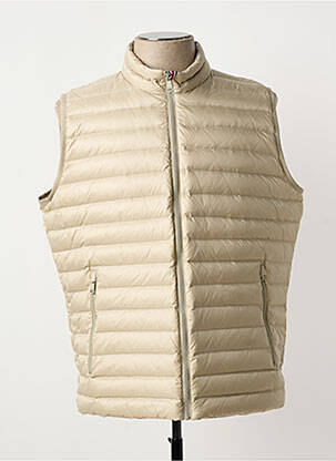 Doudoune poches sans capuche beige RESET homme