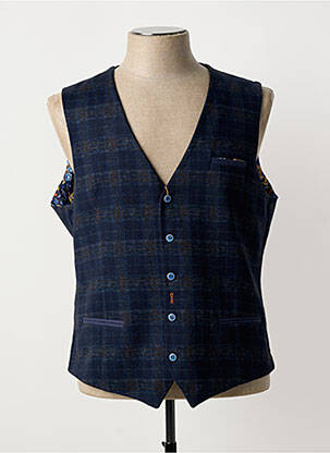 Gilet sans manche coupe cintrée bleu A FISH NAMED FRED homme