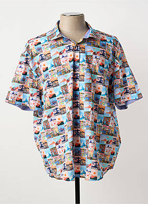 Chemise manches courtes bleu A FISH NAMED FRED homme