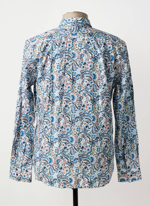 Chemise manches longues imprimé fantaisie bleu LA CIBLE ROUGE homme