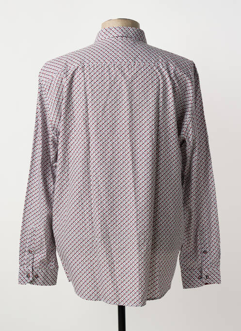 Chemise manches longues imprimé fantaisie rouge CAPTEN homme