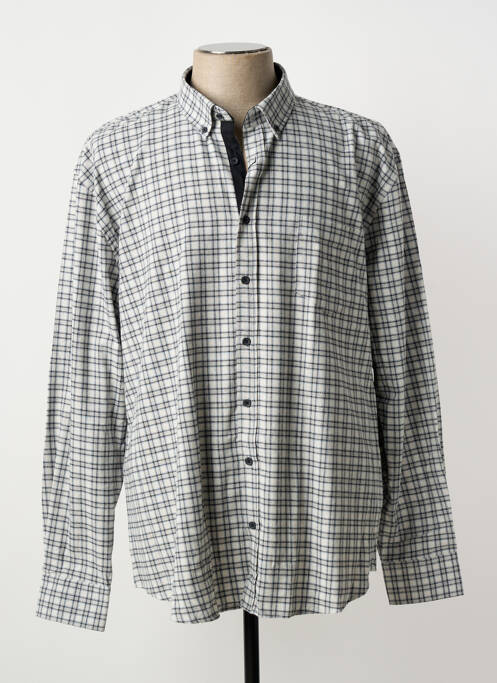 Chemise manches longues coupe droite gris CAP 10 TEN homme