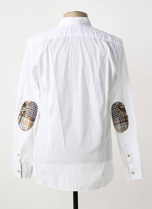 Chemise manches longues coupe cintrée blanc BOB homme