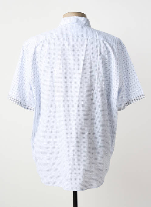 Chemise manches courtes imprimé fantaisie blanc CAPTEN homme