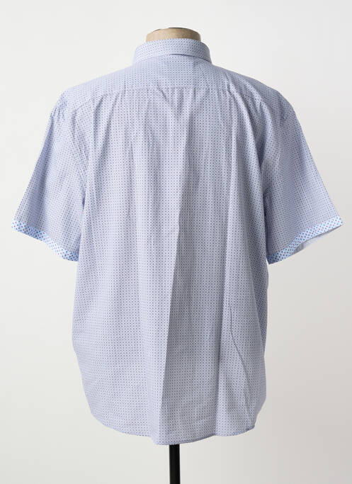 Chemise manches courtes imprimé fantaisie bleu CAPTEN homme
