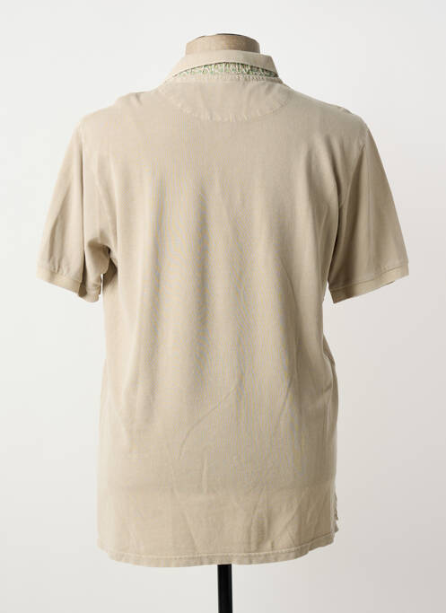 Polo coupe cintrée manches courtes beige BOB homme