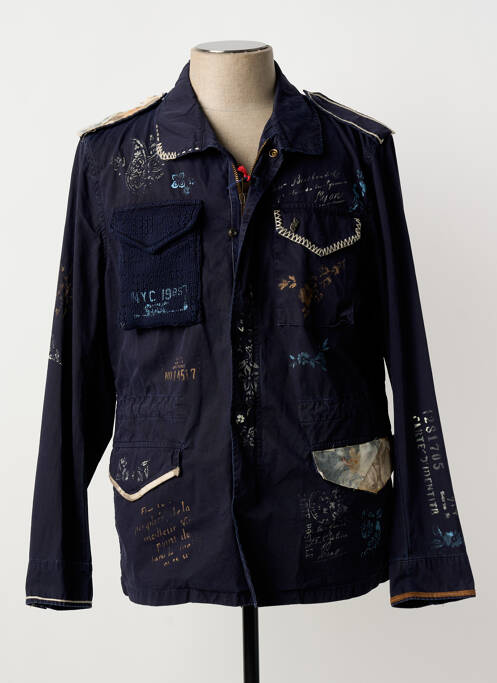 Parka manches longues sans capuche bleu BOB femme