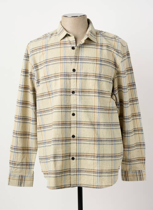 Chemise manches longues beige DSTREZZED homme