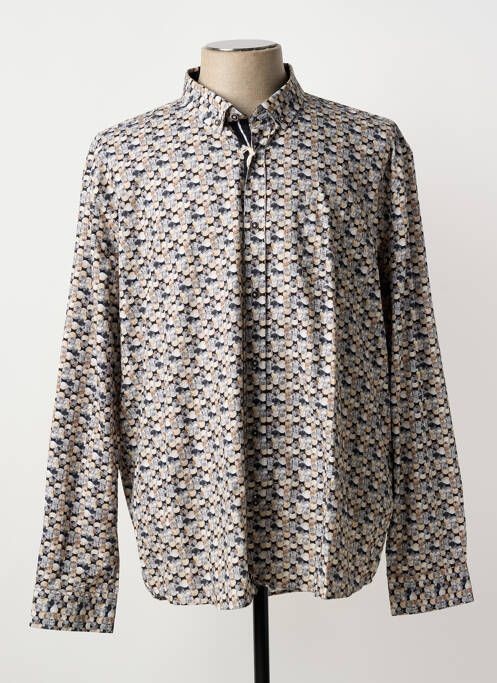 Chemise manches longues noir CAPTEN homme