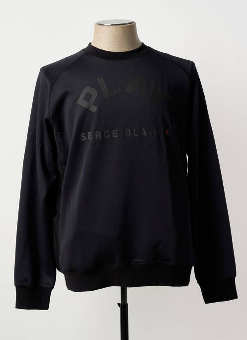 Sweat-shirt noir SERGE BLANCO homme