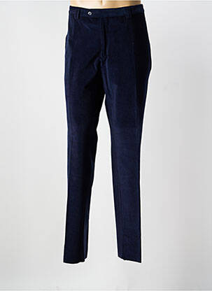 Pantalon droit tissage velours taille normale bleu VELCOREX homme