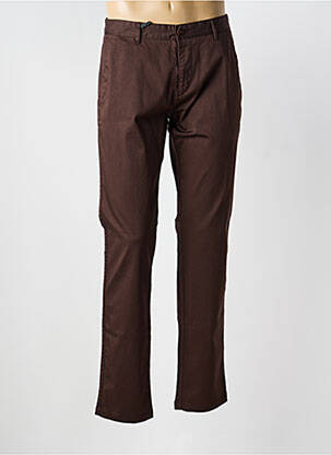 Pantalon chino stretch taille normale marron ROY ROBSON homme