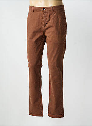 Pantalon chino stretch taille normale marron DSTREZZED homme