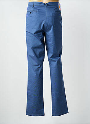 Pantalon chino stretch taille normale bleu MEYER homme