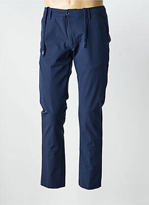 Pantalon chino tissage popeline taille normale bleu CONTE OF FLORENCE femme