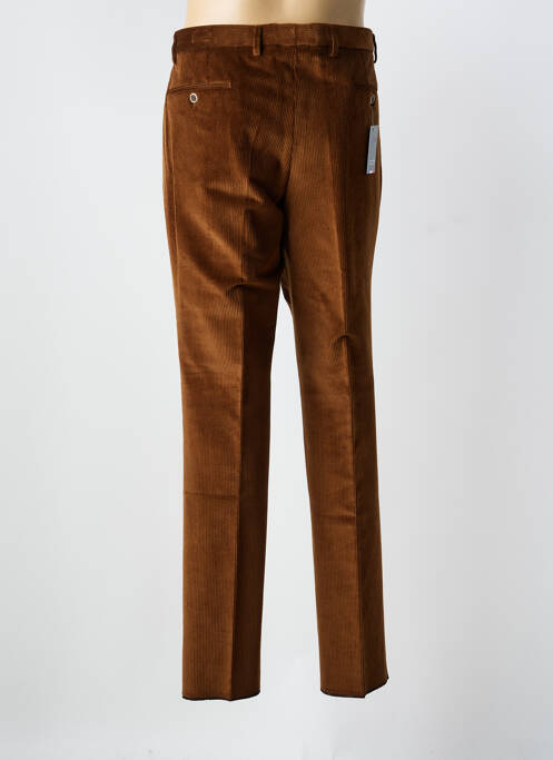 Pantalon droit tissage velours taille normale marron clair VELCOREX homme