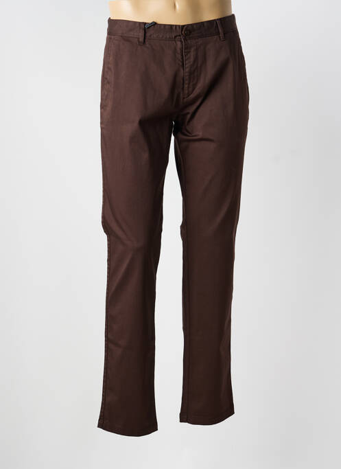 Pantalon chino stretch taille normale marron ROY ROBSON homme