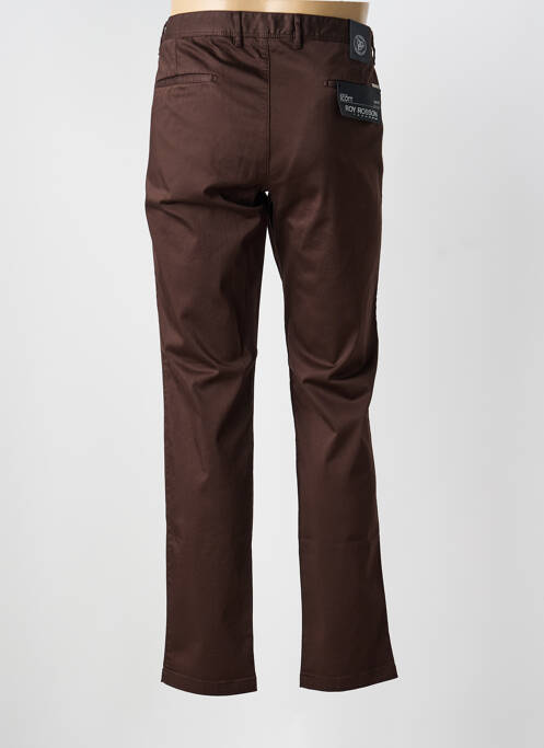 Pantalon chino stretch taille normale marron ROY ROBSON homme