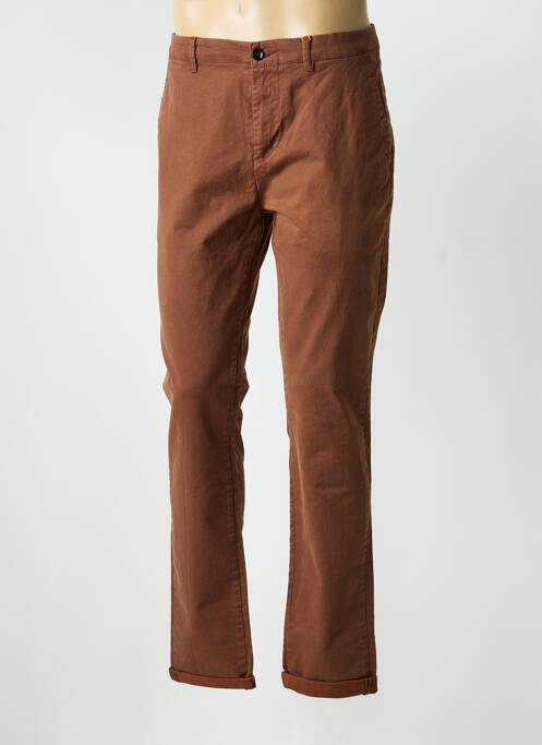 Pantalon chino stretch taille normale marron DSTREZZED homme