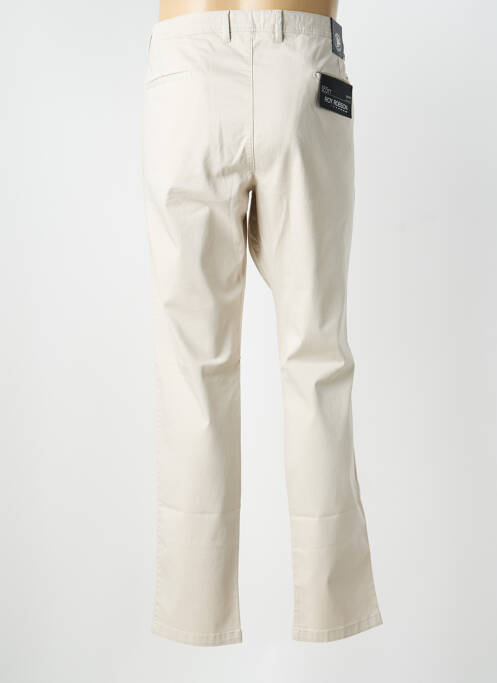 Pantalon chino stretch taille normale beige ROY ROBSON homme