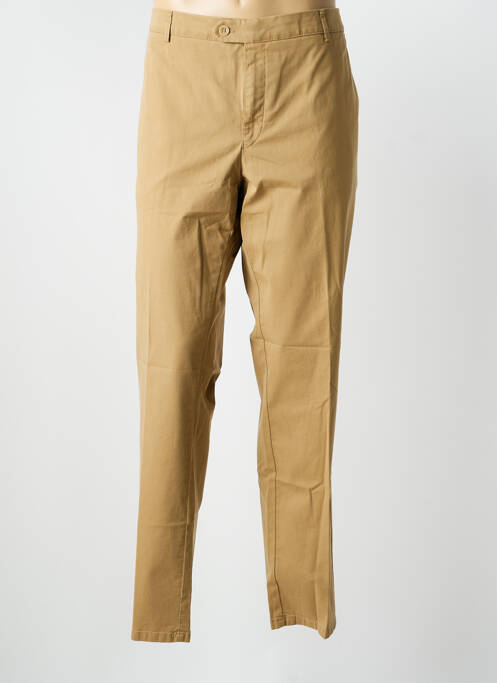 Pantalon chino stretch taille normale marron MEYER homme