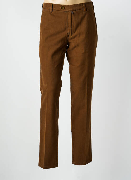 Pantalon chino stretch taille normale marron MEYER homme