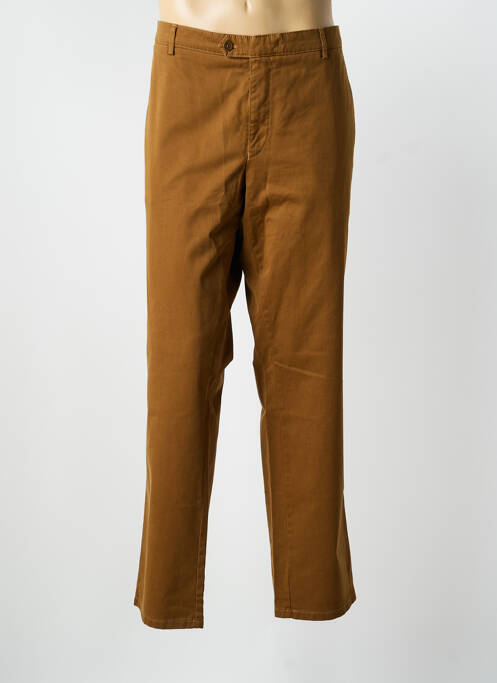 Pantalon chino stretch taille normale marron MEYER homme