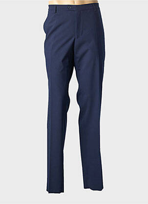 Pantalon droit taille à pinces taille normale bleu FITECOM homme