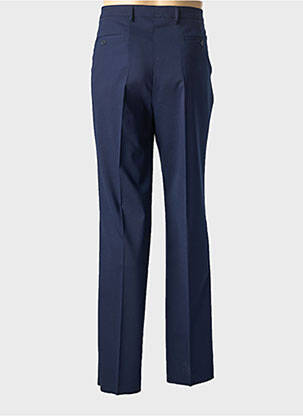 Pantalon droit taille à pinces taille normale bleu FITECOM homme