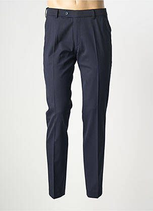 Pantalon slim taille à pinces taille normale bleu MEYER homme