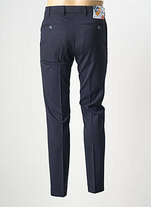 Pantalon slim taille à pinces taille normale bleu MEYER homme