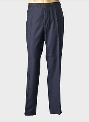 Pantalon slim fermeture zippée sous rabat boutonné taille normale bleu DIGEL homme