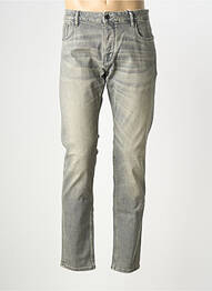 Jeans coupe slim fermeture boutonnée sur le devant taille normale gris DSTREZZED homme