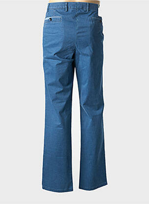 Pantalon chino tissage popeline taille normale bleu MEYER homme