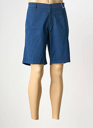 Bermuda stretch taille normale bleu SERGE BLANCO homme