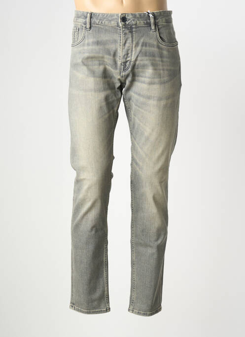 Jeans coupe slim fermeture boutonnée sur le devant taille normale gris DSTREZZED homme