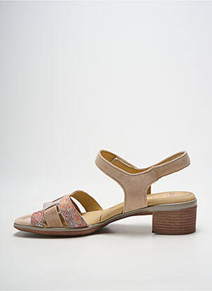 Sandales/nu pieds bout ouvert talon de 4 à 6cm beige ARA femme