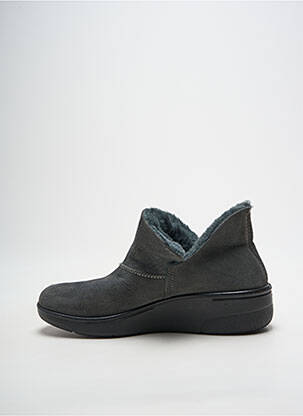 Chaussons/pantoufles bout rond talon plat jusqu'à 3cm gris JOSEF SEIBEL femme